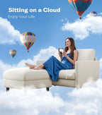Welzona Loveseat, Comfy Teddy Love Seat - Image 4