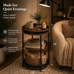 Dulcii Side Table, Round End Table - Image 3