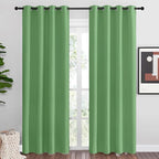 NICETOWN Froest Green Blackout Curtains 86 inches Length by NICETOWN