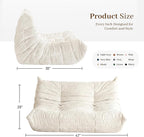 Bean Bag Chair, 2 Seater Lazy Bean Bag Sofa Memory Foam Couch, Giant Bean Bag - Image 3