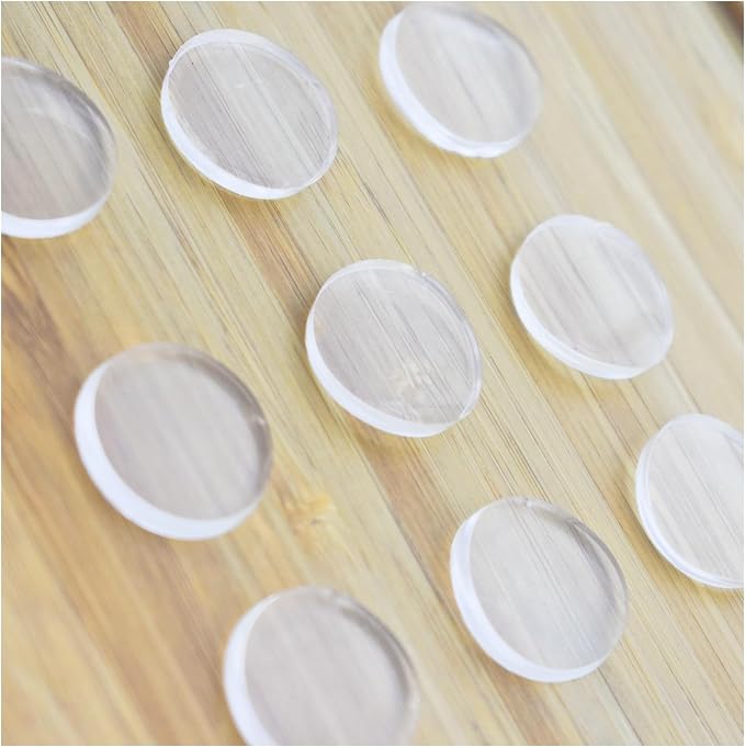 Extremely Soft Clear Glass Table Top Anti Slip Bumper Pads Non-Adhesive Rubber by LINOUPOWER510