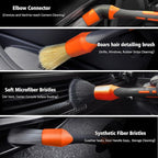 YeewayVeh 7PCS Car Interior Detailing Kit, Horse Hair Car Leather Brush - Image 4