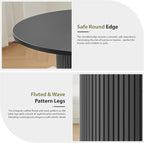 31.5" Round Dining Table for 2-4, Modern Kitchen Table - Image 4