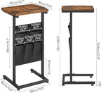 HOOBRO C Shaped End Table, 28.3" Side Table - Image 3