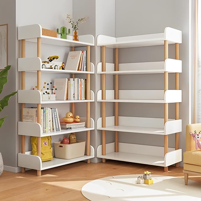 OSCHF 5-Tier Wooden Open Bookcase - Image 8
