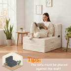 Folding Sofa Bed, 4 in 1 Convertible Sleeper Chair - Image 8
