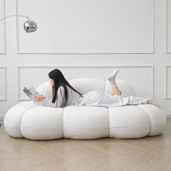 JACH Cloud Shaped Couches for Living Room, Modern Comfy Upholstered Sofa - Image 8