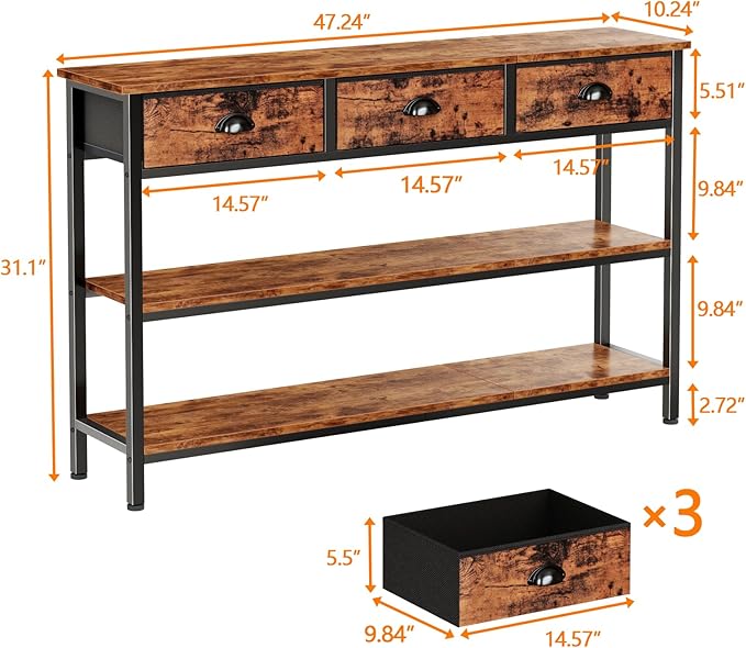 Furologee 47" Console Table - Image 3