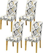 BIETYONE Stretch Dining Chair Covers Set of 4, Soft Removable Washable Kitchen by BIETYONE
