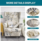 KRFOONN Wingback Chair Covers Slipcovers 2 Piece Stretch Wing Chair Covers - Image 3