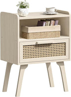 Lerliuo Rattan Nightstand, Side Table by Lerliuo