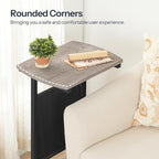 HOOBRO C Shaped End Table, 28.3" Side Table - Image 7