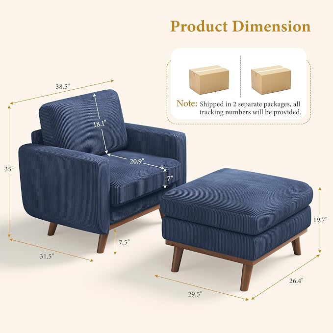 Vesgantti 38.5" Accent Chair - Image 2