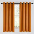 NICETOWN Room Darkening Orange Curtains 63 inches Long by NICETOWN