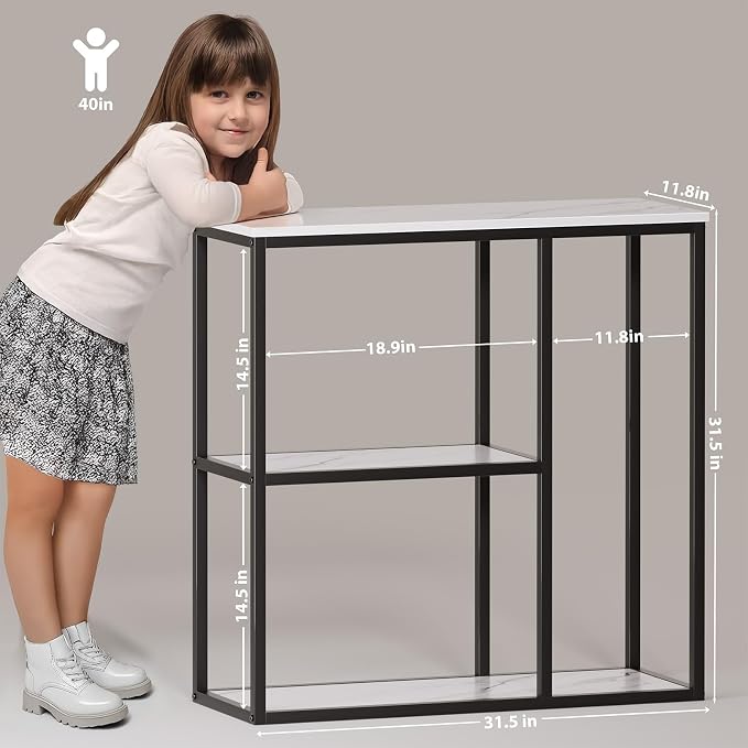 WOHOMO Console Table, 12 Inch Narrow Entryway Table - Image 2