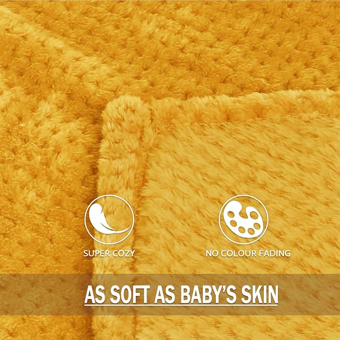 Exclusivo Mezcla Large Waffle Fleece Throw Blanket - Image 6