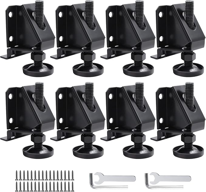 DkOvn 8 Pack Heavy Duty Furniture Leg Levelers, Leveling Feet by DkOvn