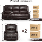 Yolsali 3 Seater Recliner Sofa Set - Image 2