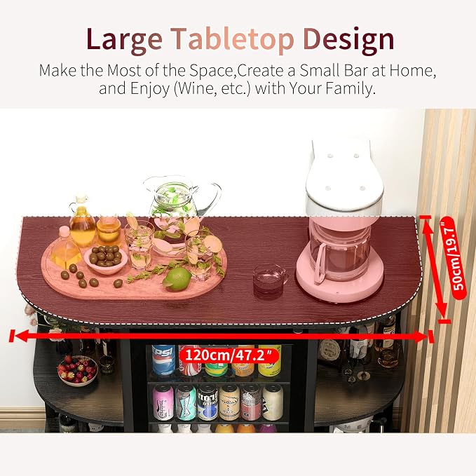 METYERRY Mini Fridge Cabinet Stand - Image 7