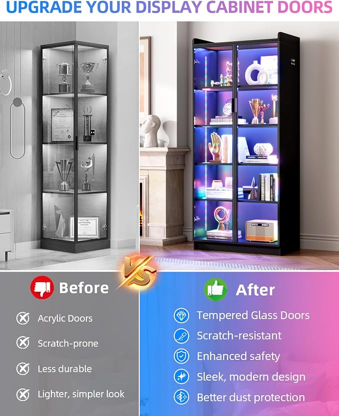 Dystler 65" Display Cabinet - Image 4
