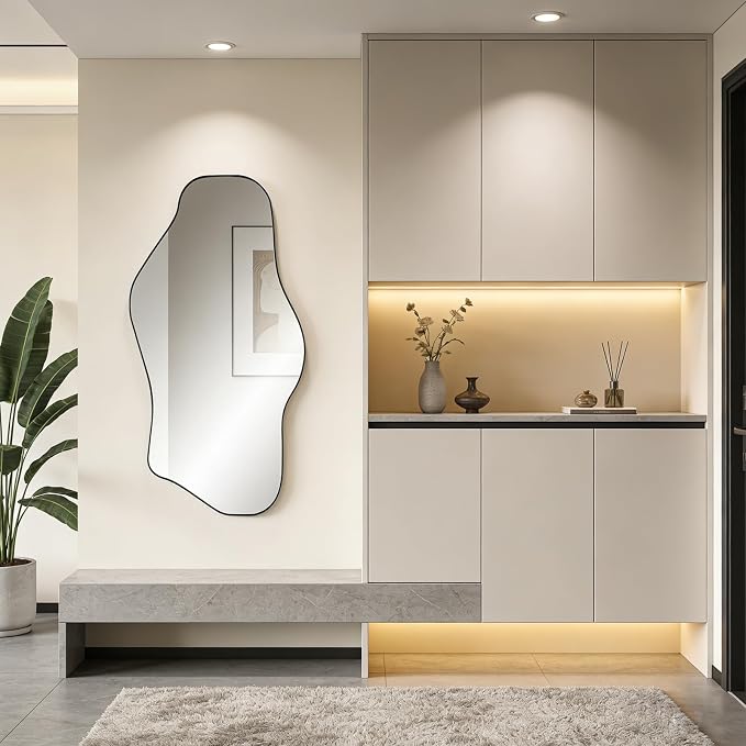 Irregular Wall Mirror, Modern Organic Mirrors - Image 6