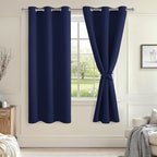 Blackout Curtains for Bedroom, 38 x 72 Inch, 2 Panels | Light Blocking by Hiasan