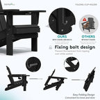 SERWALL HDPE Folding Adirondack Chair - Image 3