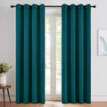 NICETOWN Teal Blackout Curtains 84inch Length 2 Panels Set, Grommet Chic by NICETOWN