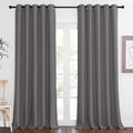 NICETOWN Blackout Gray Curtain 102 inch Length, Grommet Extra Long Thermal by NICETOWN