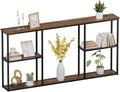WOHOMO Console Table, 3-Tier Small Entryway Tables, Narrow Sofa Table by WOHOMO