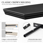 Fun Memories Floating Shelves 48 Inch Long, 9.3 Inch Deep Classic Crown Molding - Image 3