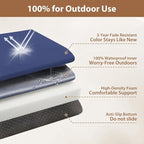 Waterproof Rocking Chair Cushions Outdoor & Indoor, Wooden Rocking Chair Pads - Image 5