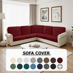 Arfntevss Velvet Sectional Couch Covers L Shape Couch Cushion Covers Slipcovers - Image 7