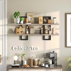 HOOBRO Floating Shelves, 15 Inch Wall Shelf Set of 2, Wall Mounted Storage - Image 5