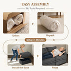 Upgrade Boneless Couch with Storage, Extra Deep&High Seat Modular Sectional - Image 9
