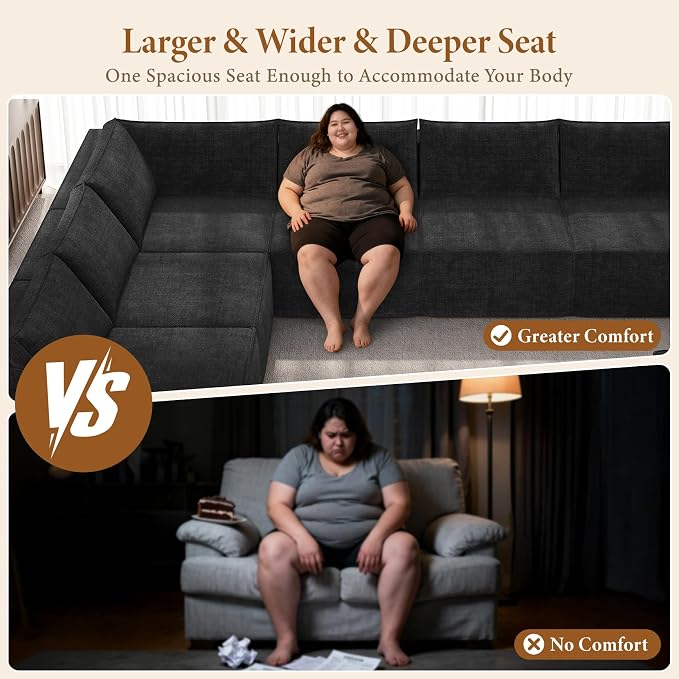 Vesgantti 143.7" Boneless Couch - Image 4