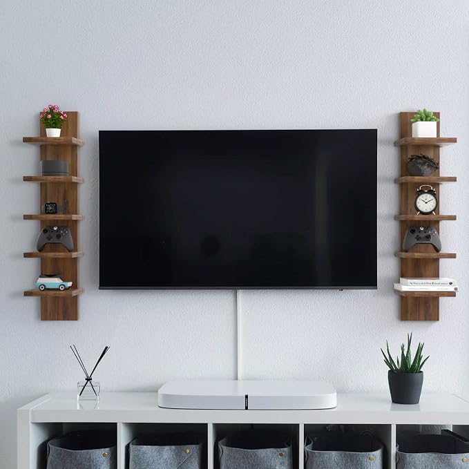 Homaterial 5 Tier Wall Shelf Unit, Decorative Wall Mount Vertical Shelving - Image 8
