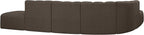 Meridian Furniture 102Brown-S7A Arc Collection Modern | Contemporary Modular - Image 4