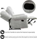 CANMOV Manual Recliner Chair, Classic and Traditional Manual Recliner Chair - Image 8