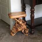 Greenage Cedar Roots Plant Stand Tree Stump End Table 13.5" x 16" x 19" H - Image 6