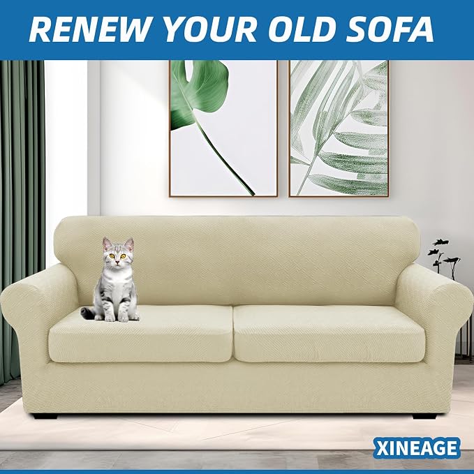 XINEAGE New 3 Pieces Couch Covers - Image 4