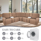 100% Waterproof Sectional Recliner Couch Covers - Image 8