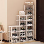 SAN HE Bamboo Shoe Rack 17 Tier- Vertical Shoe Rack by SANHE