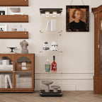 Glass Display Cabinet with LED Light and Lock, 4-Shelf Fast Installation Curio - Image 2