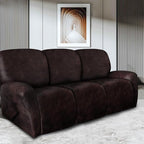 ANARACHON Leather Look Recliner Couch Cover 8-Piece Recliner Sofa Slipcovers 3 - Image 2