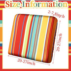 Geyoga 8 Pcs Patio Stretch Sofa Cushion Covers Outdoor Cushion Covers - Image 4
