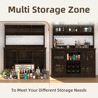 4ever2buy Farmhouse Coffee Bar Cabinet - Image 5