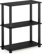 Furinno TURN-S-TUBE Storage Shelves Set of 2, 3-Tier Book Shelf, Corner Shelf - Image 4