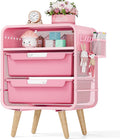 SYKIARIOL Pink Nightstand, Cute End Table by SYKIARIOL