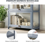 4-Tier Clear Display Cabinet - Image 6